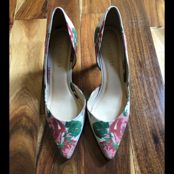 Talbots NEW Floral heels - Picture 3 of 5